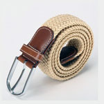 Devanet braided belt with leather tab ends